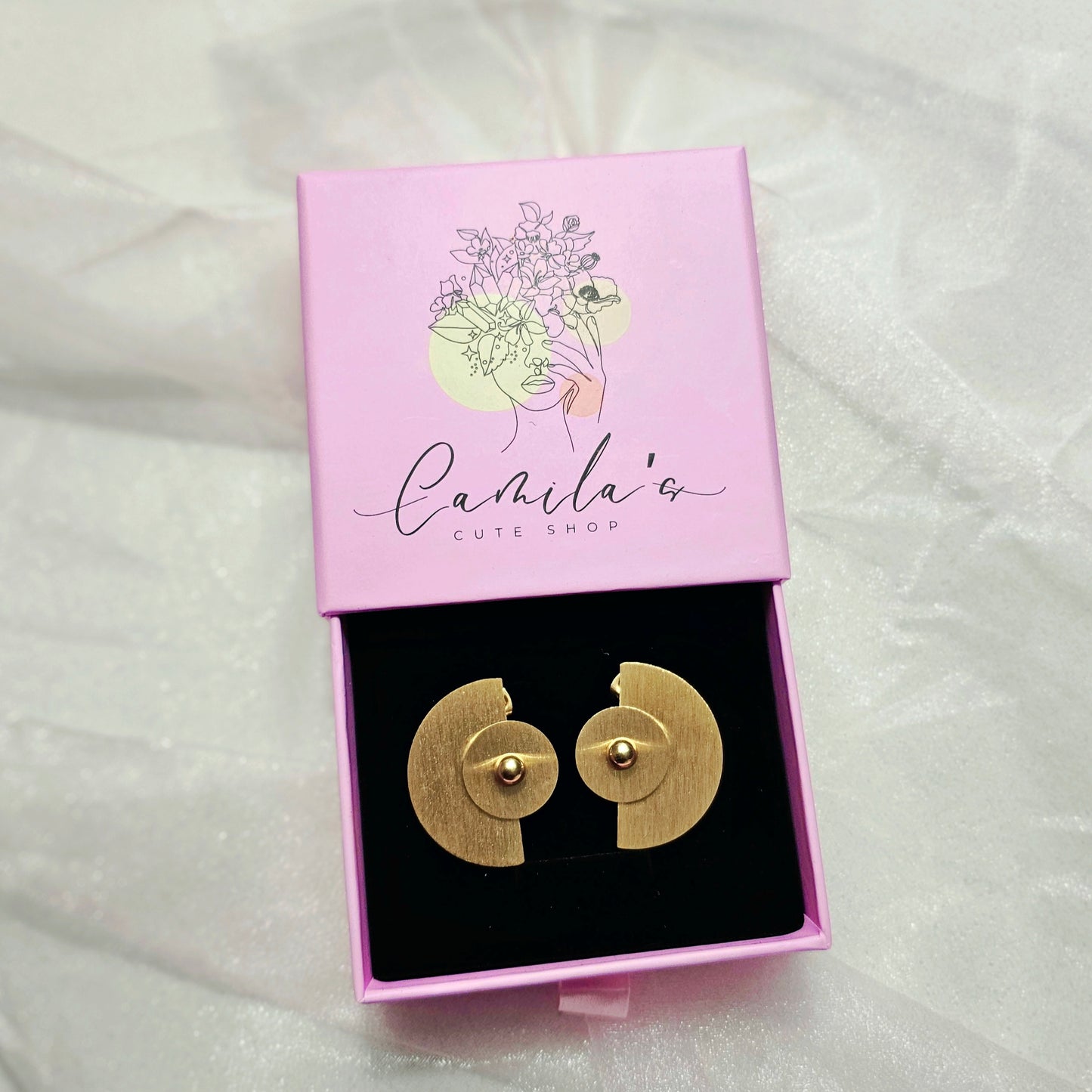 Gold Geometric Earring