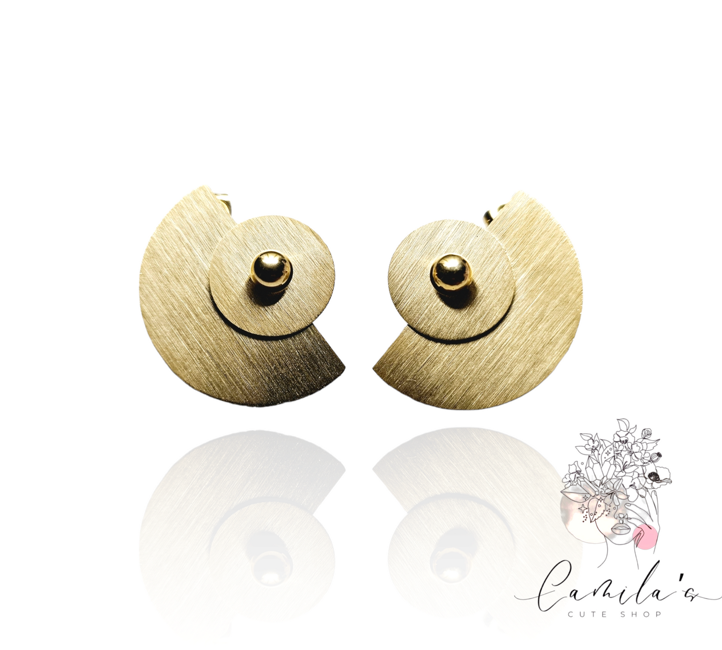 Gold Geometric Earring