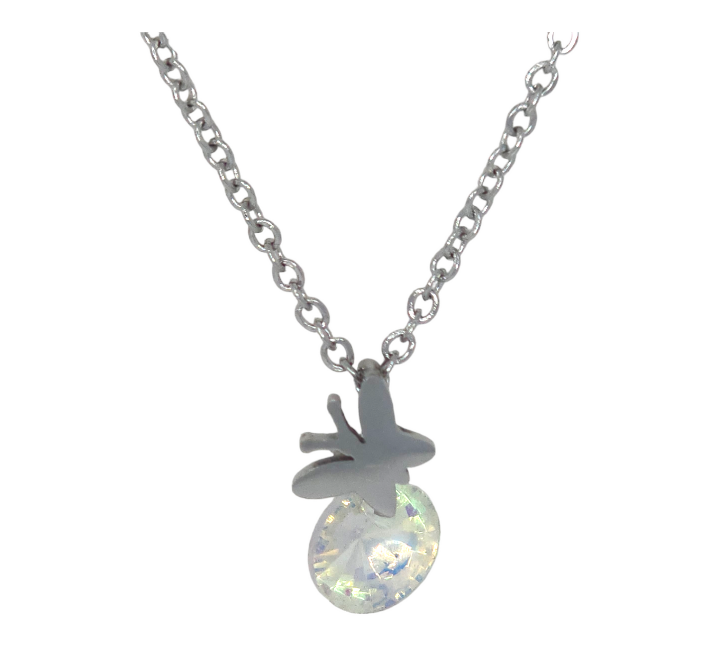 Butterfly Zirconia Necklace and earring set