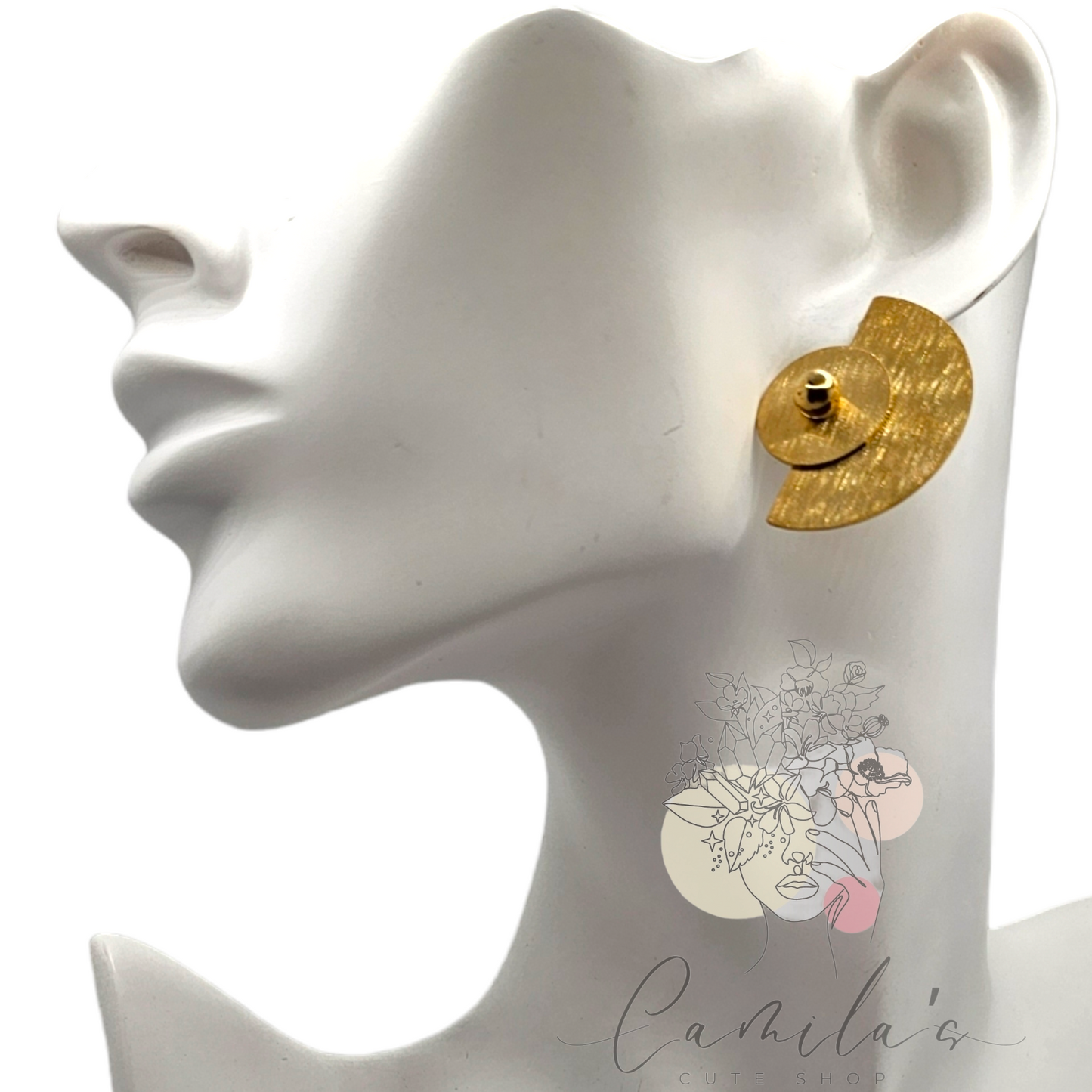 Gold Geometric Earring